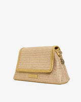 LUGANO CROSSBODY BAG in Gold Weave by Elms and King