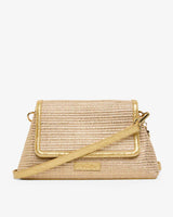 LUGANO CROSSBODY BAG in Gold Weave by Elms and King