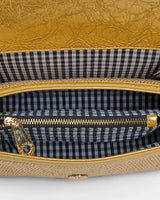 LUGANO CROSSBODY BAG in Gold Weave by Elms and King