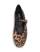 MARY-JANE SILK VELVET BALLET FLAT in Animal by La Tribe