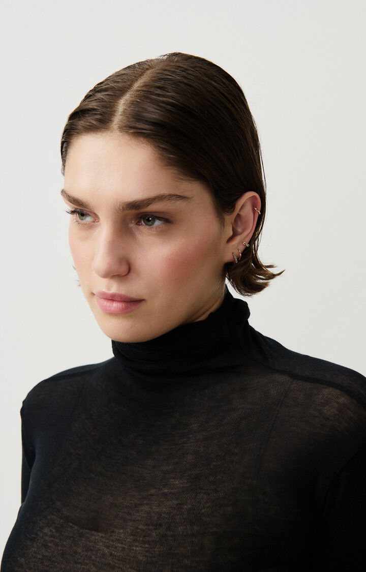 MASSACHUSETTS TURTLENECK TEE MAS08 | Black