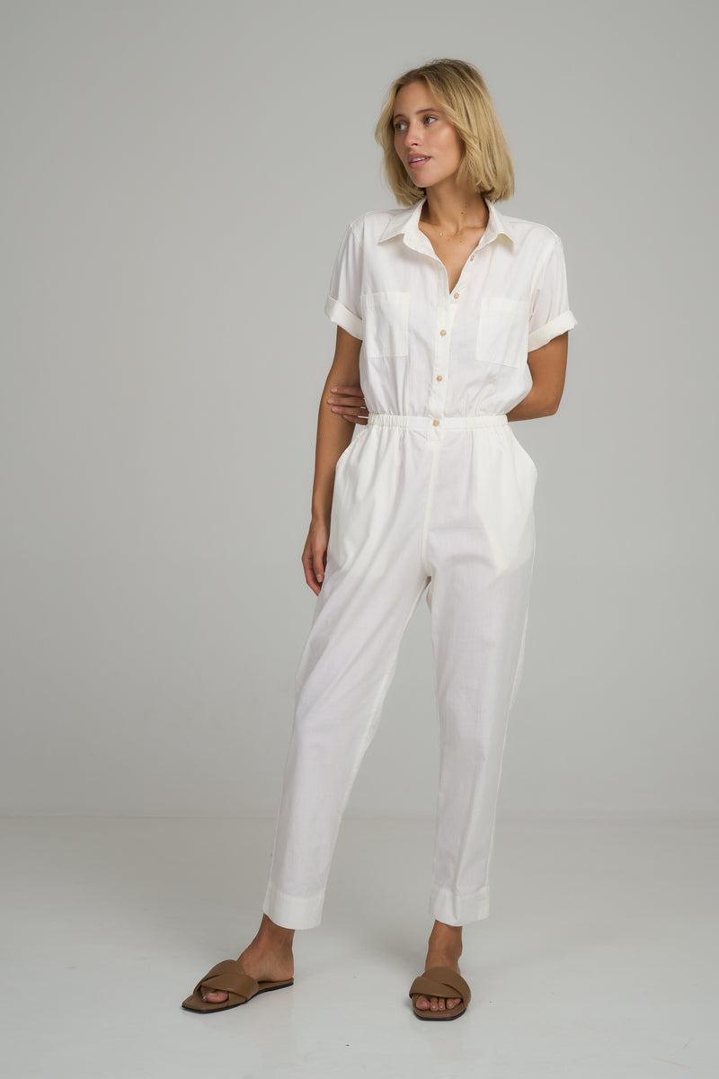 Lilya MARINE JUMPSUIT in Vanilla