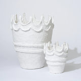 COTTON MACHE CROWN VESSEL SMALL in Moonlight from Marmoset Found