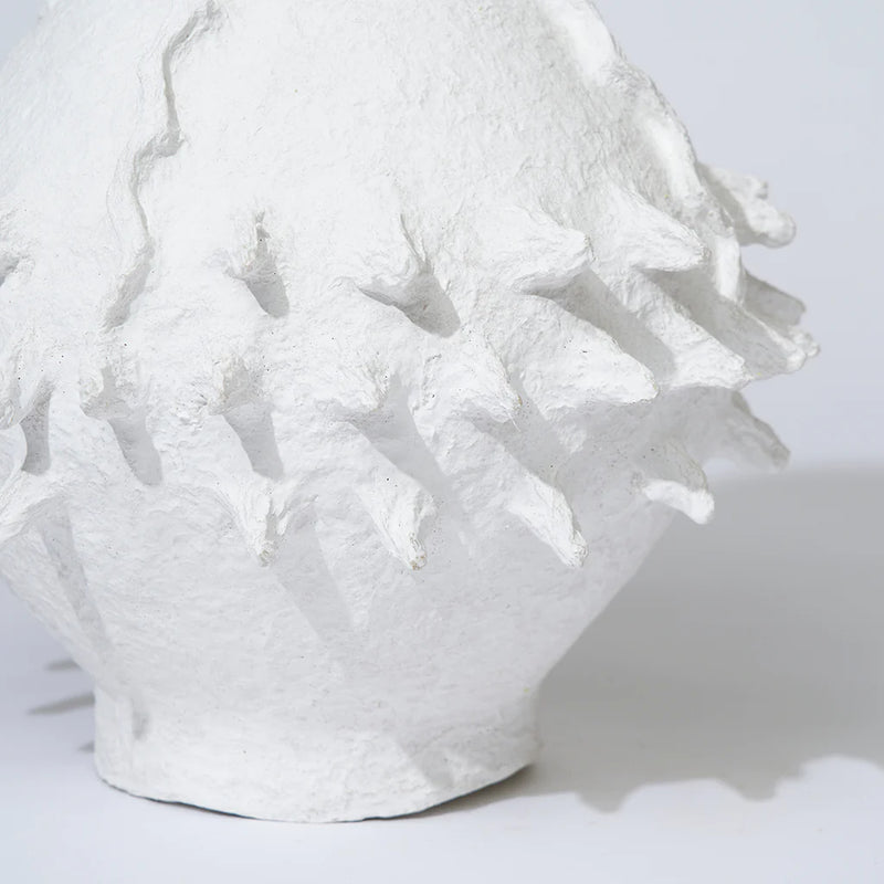 COTTON MACHE SEAPOD VESSEL | Moonlight