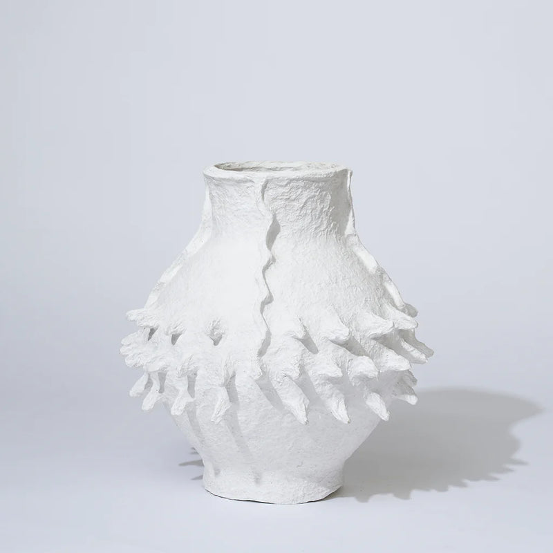 COTTON MACHE SEAPOD VESSEL | Moonlight