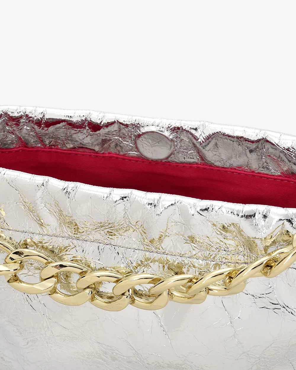MARTHA PETITE BAG in Silver Crinkle by Arlington Milne