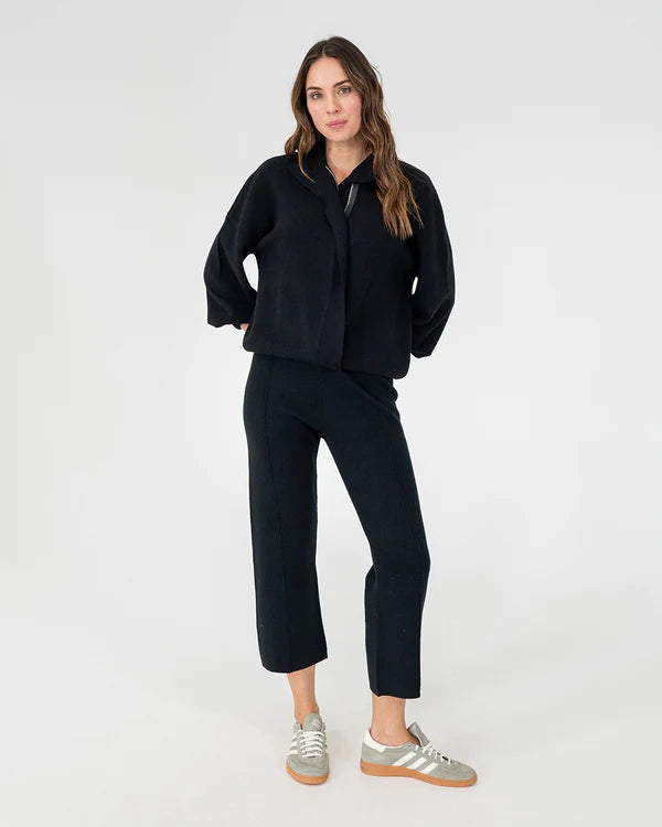 MAYOR BOMBER JACKET in Black by Elms and King