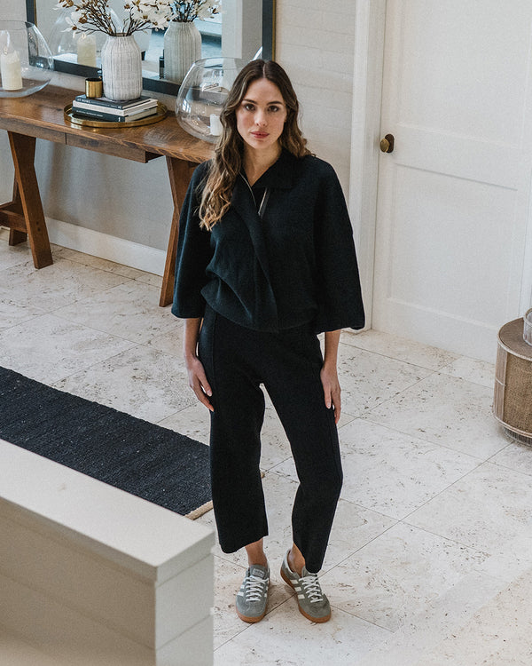 MAYOR BOMBER JACKET in Black by Elms and King