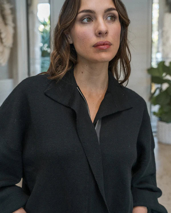 MAYOR BOMBER JACKET in Black by Elms and King