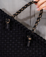MICHIGAN TOTE | Black Neo Plait