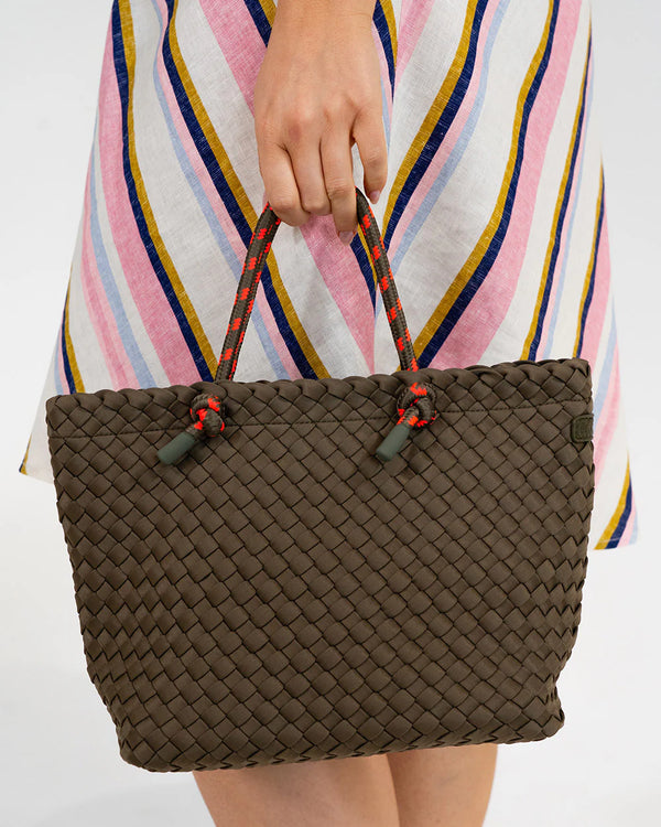 MICHIGAN TOTE | Khaki Neo Plait