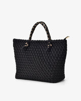 MICHIGAN TOTE | Black Neo Plait