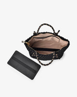 MICHIGAN TOTE | Black Neo Plait