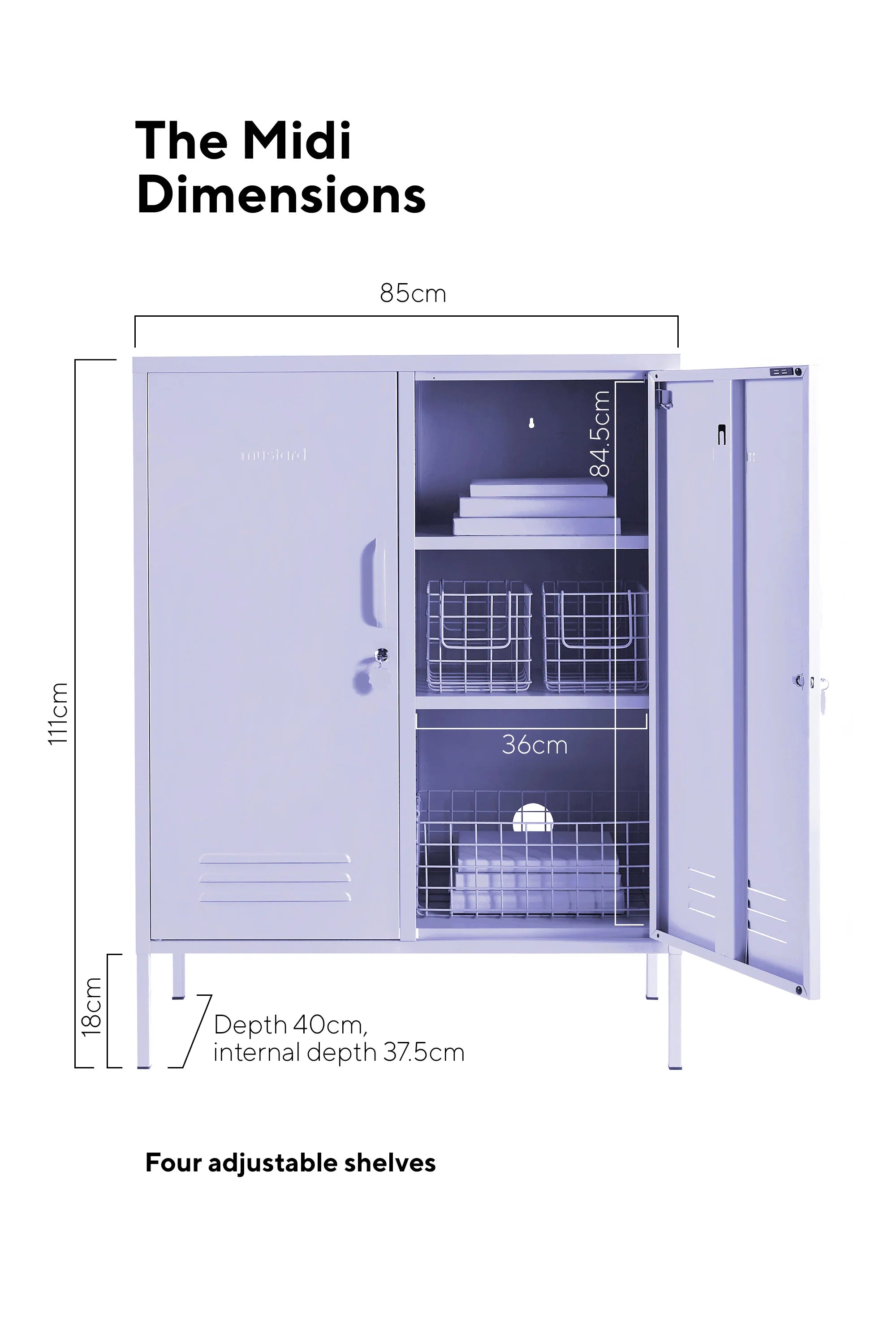 MUSTARD MADE LOCKER | The Midi | Lilac - Darling & Domain