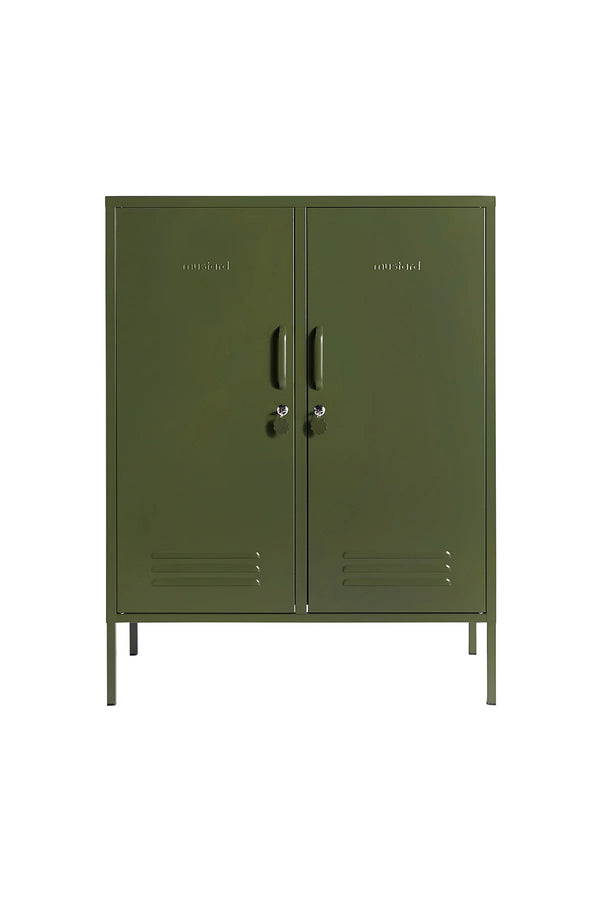 The Midi Locker in Olive by MUSTARD MADE