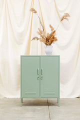 The Midi Locker in Sage by MUSTARD MADE