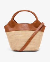 MILLER TOTE | Tan with Natural Weave