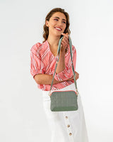 MINI SOHO CROSSBODY BAG in Sage by Elms and King