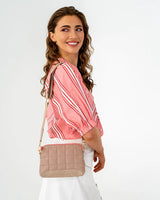 MINI SOHO CROSSBODY BAG in Taupe by Elms and King