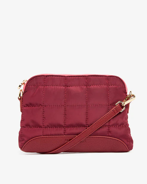 MINI SOHO CROSSBODY BAG in Burgundy by Elms and King