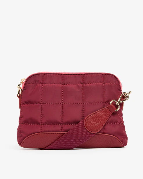 MINI SOHO CROSSBODY BAG in Burgundy by Elms and King