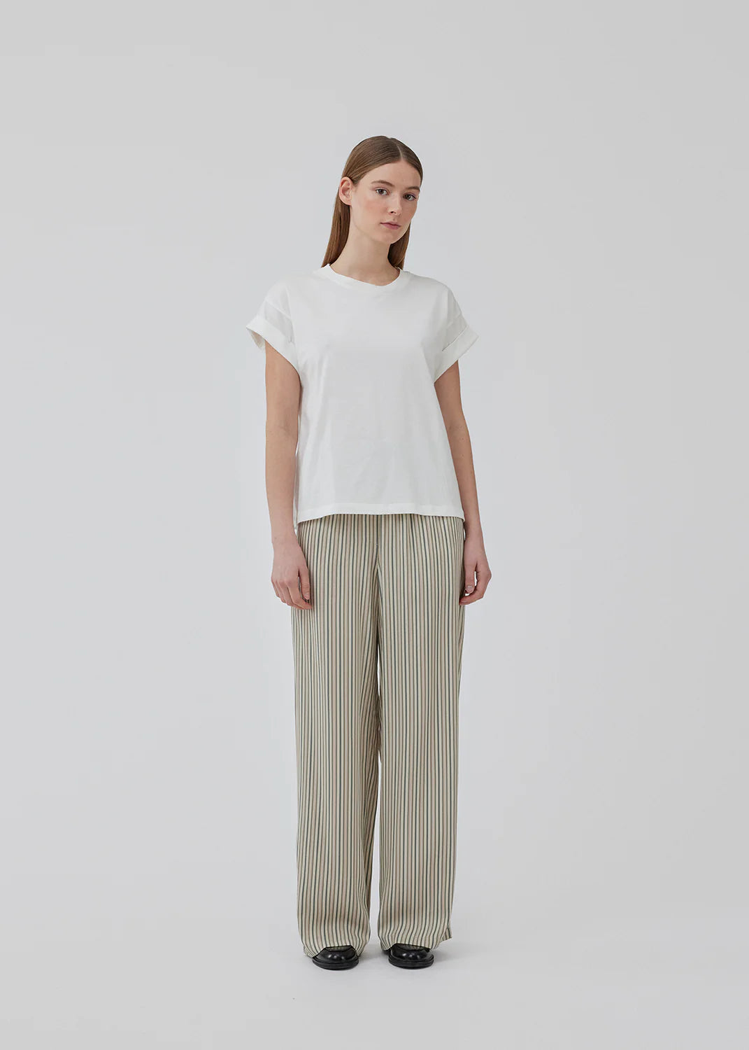 BRAZIL MD SHORT SLEEVE TEE in White by Modstrom
