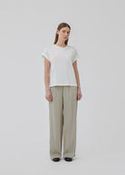 BRAZIL MD SHORT SLEEVE TEE in White by Modstrom