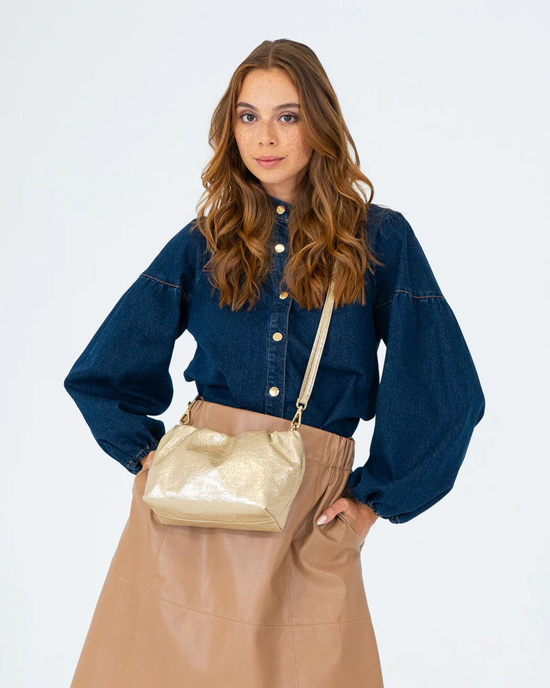 MONTY BAG | Light Gold Crinkle
