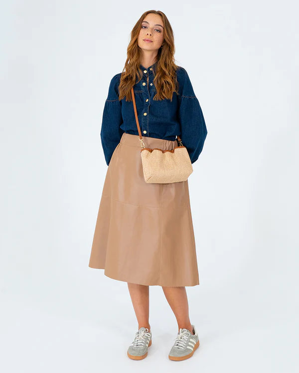 MONTY BAG in Tan Weave by Elms and King