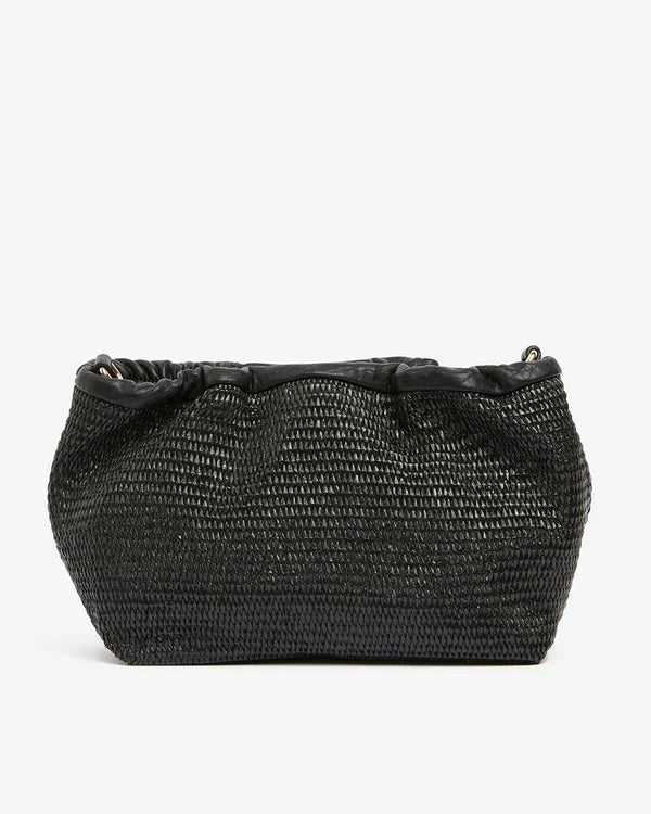 MONTY BAG in Black Weave by Elms and King