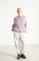 NENYBAY PULLOVER NEN18C | Violet Striped Rosebud - Darling & Domain