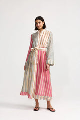 Neottia Dress in Peony Stripe by Aston Studio