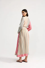 Neottia Dress in Peony Stripe by Aston Studio