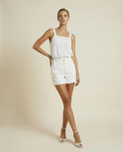 NINA LINEN CAMI in White from Lola Australia