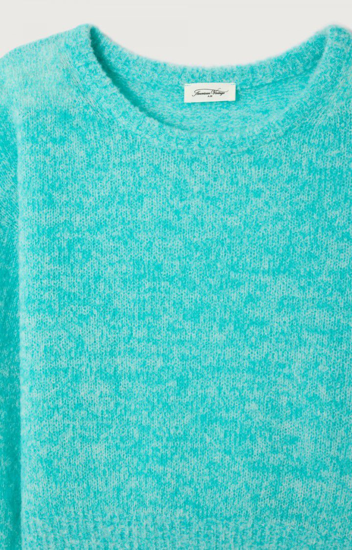 NUGGY JUMPER NUG18AE in Fluro Turquoise Melange by American Vintage