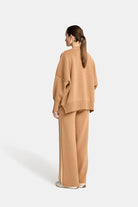 NATASHA SWEAT TOP in Camel by Arlington Milne