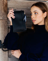 NEW YORK COIN PURSE in Black by Elms and King