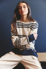 Alessandra CASCADE SWEATER in Ivory