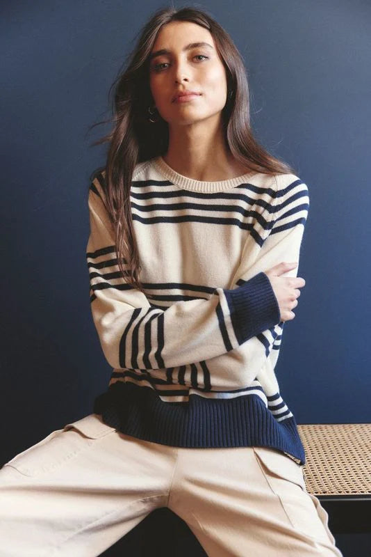 Alessandra CASCADE SWEATER in Ivory