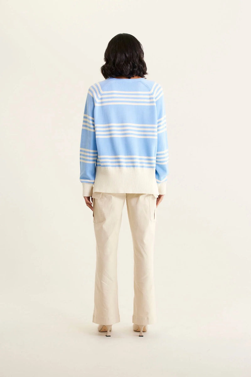 Alessandra CASCADE SWEATER in Cornflower