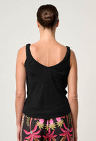 DELRAY REVERSIBLE CUPRO CAMI in Black from Oncewas