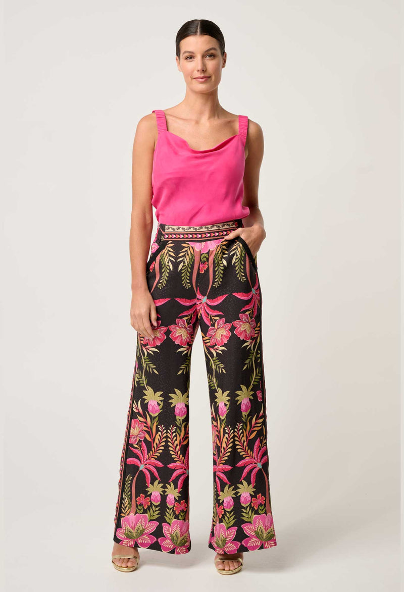 DELRAY REVERSIBLE CUPRO CAMI in Celosia Pink from Oncewas