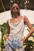 DELRAY REVERSIBLE CUPRO CAMI | Ivory - Darling & Domain