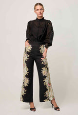 SEVILLA COTTON SILK SHIRT in Onyx from Oncewas