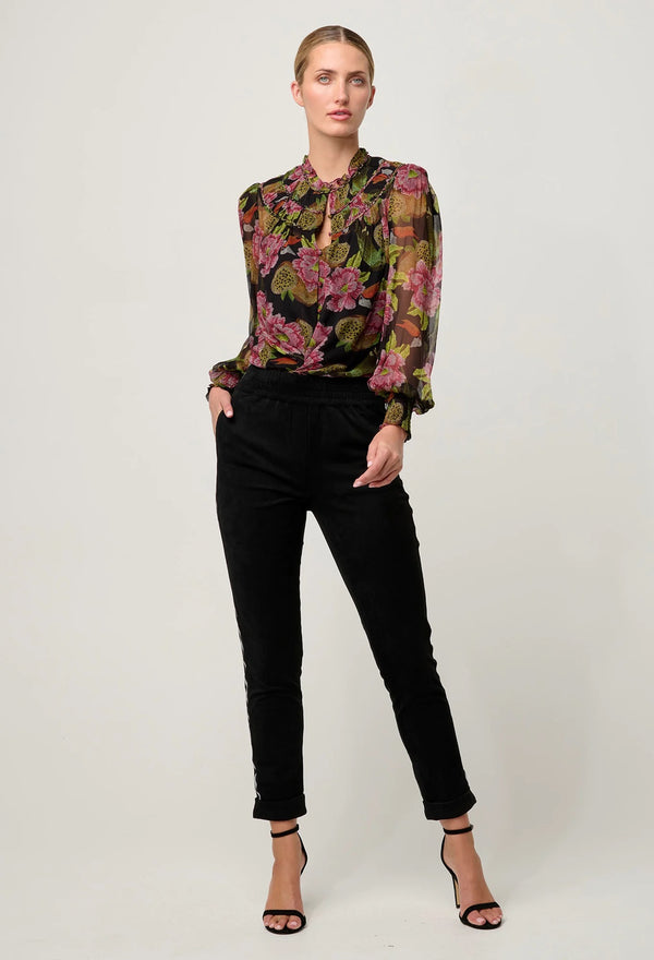ESTRELLA VISCOSE CHIFFON BLOUSE | Winter Granadilla
