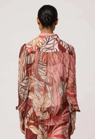 FREYA SHEER VISCOSE BLOUSE in Cathedral Botanic from OnceWas