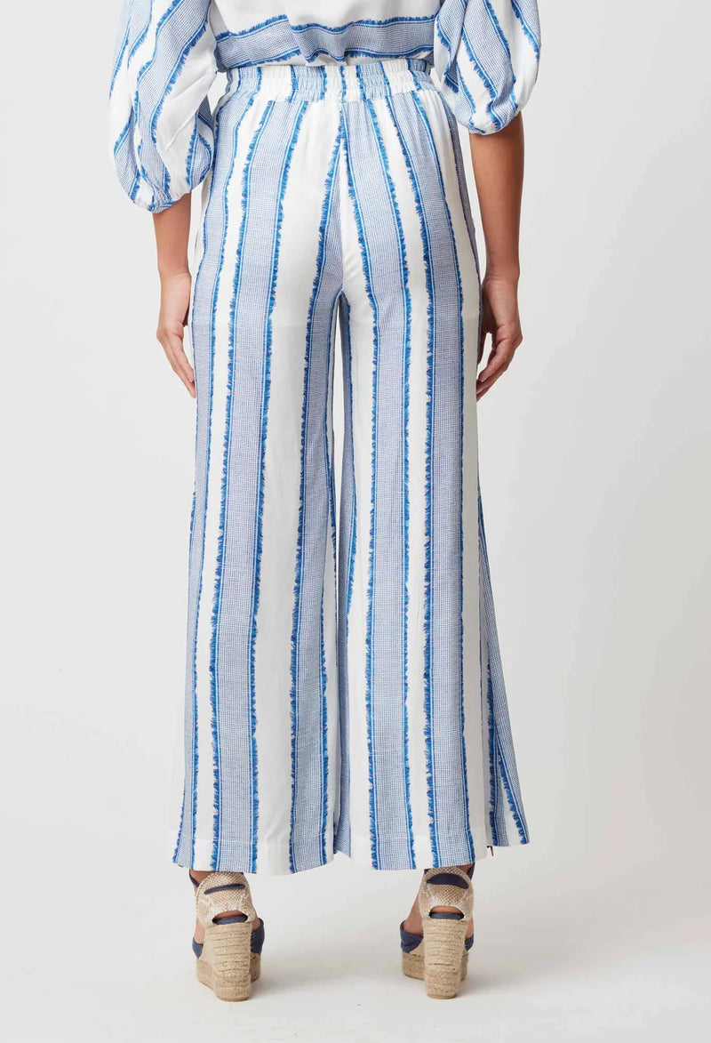 POSITANO VISCOSE PANT in Sorrento Stripe from Oncewas