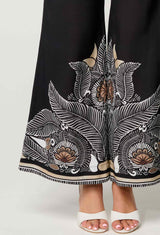 WILLOW VISCOSE FAILLE PANT | Onyx Casablanca