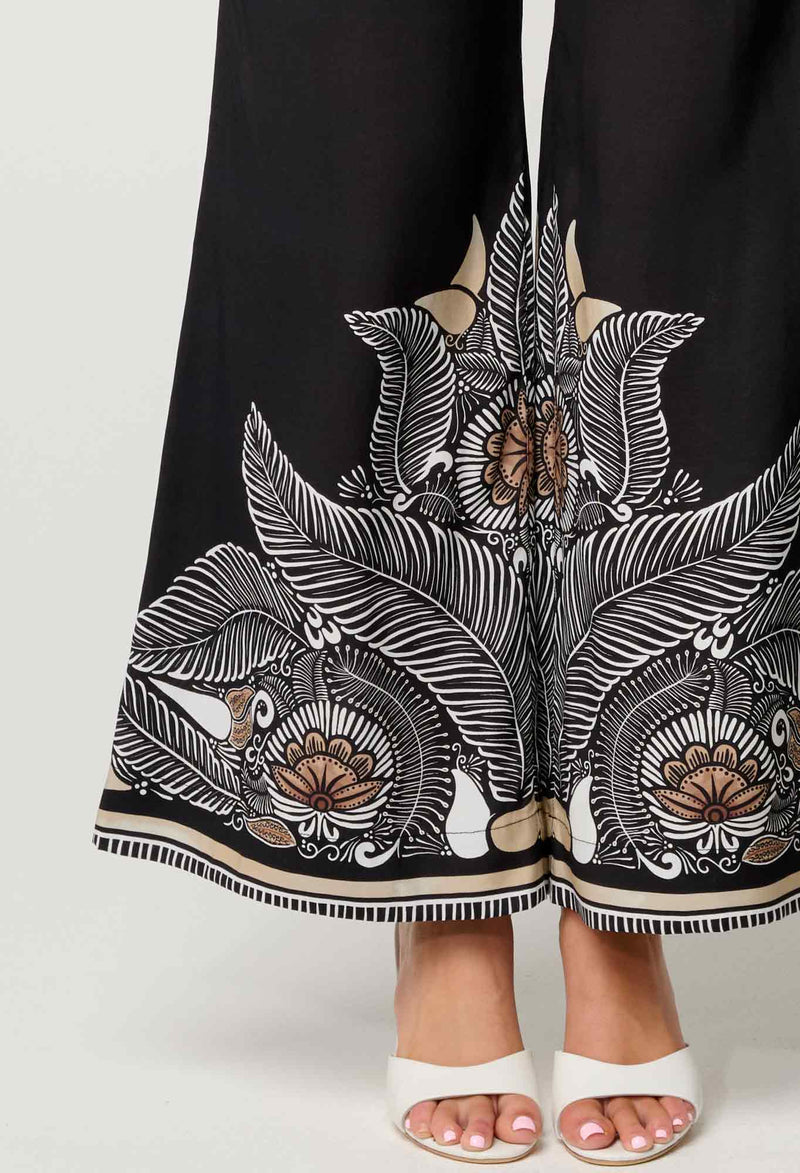 WILLOW VISCOSE FAILLE PANT | Onyx Casablanca