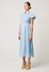 PANAMA TENCEL DRESS in Chambray from Oncewas